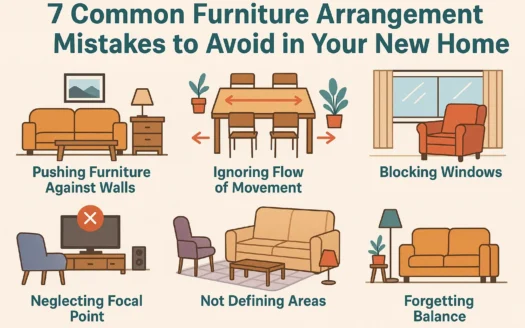 Furniture Arrangement Tips infographic