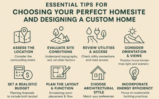 Custom Home Design Tips infographic