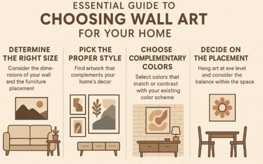 Wall Art Selection Guide infographic