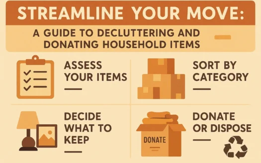 Declutter and Donate Guide infographic