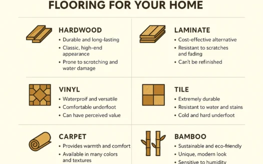 Flooring Selection Guide infographic
