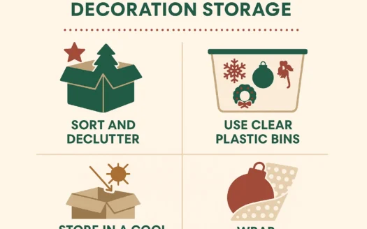 Holiday Storage Tips infographic
