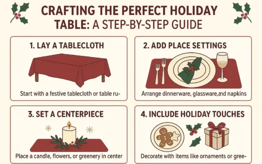 Holiday Table Crafting Guide infographic