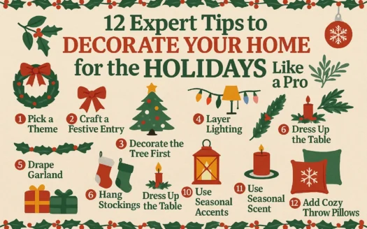 Holiday Decoration Tips infographic