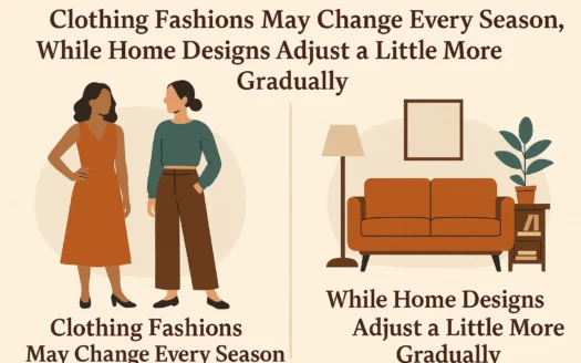 Fashion vs. Home Trends infographic