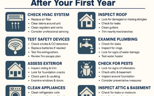 Home Maintenance Checklist infographic