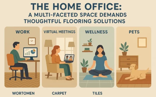 Home Office Flooring Solutions infographic