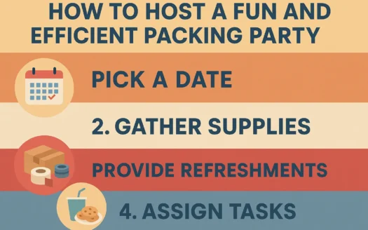 Efficient Packing Party Tips infographic