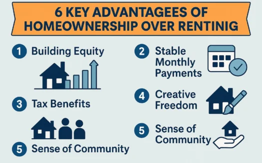 Homeownership vs. Renting infographic