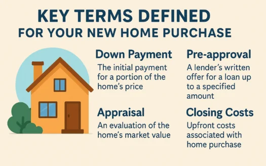 Home Buying Key Terms infographic