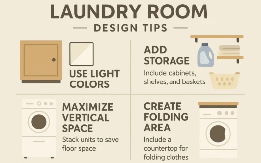 Laundry Design Tips infographic
