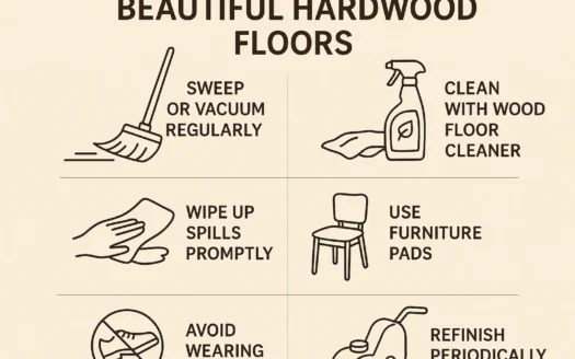 Hardwood Floor Care Tips infographic