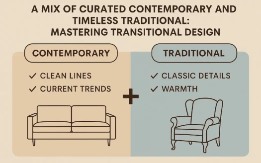 Transitional Design Mastery infographic