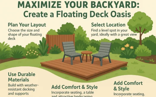 Floating Deck Oasis infographic
