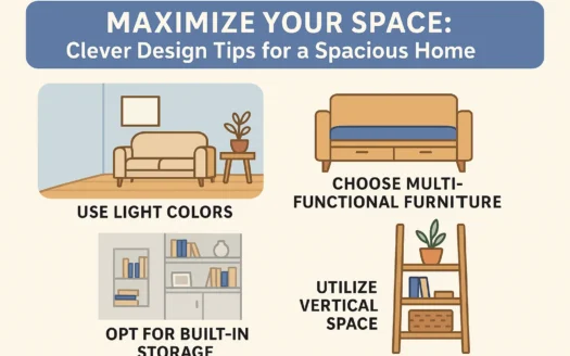 Spacious Home Design Tips infographic