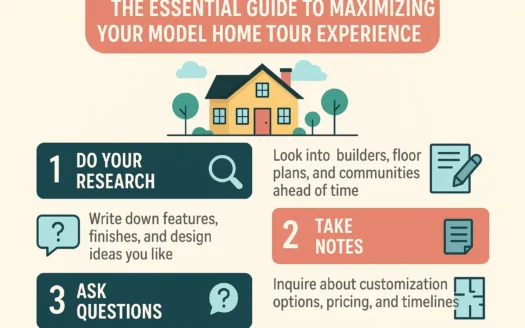 Model Home Tour Guide infographic