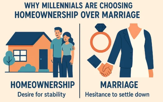 Homeownership Vs. Marriage infographic