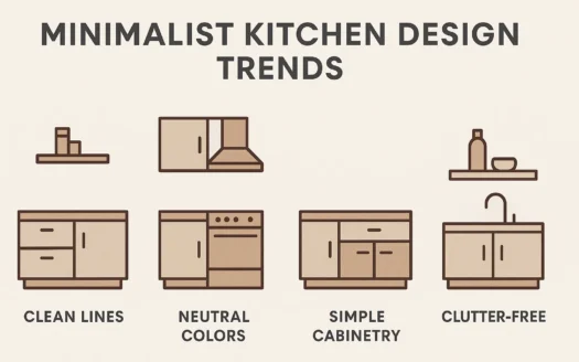 Minimalist Kitchen Trends infographic