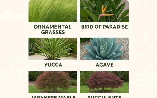 Modern Backyard Plants infographic