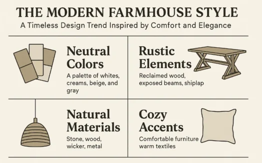 Modern Farmhouse Style infographic