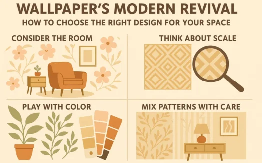 Modern Wallpaper Design Guide infographic