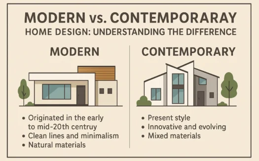 Home Design Differences infographic
