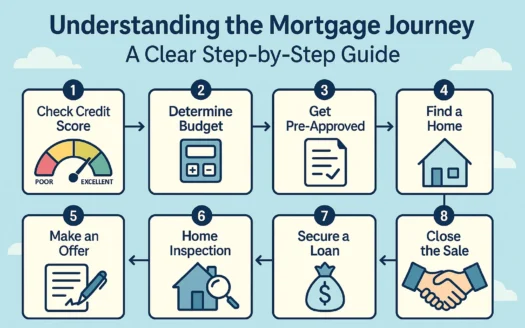 Mortgage Process Guide infographic
