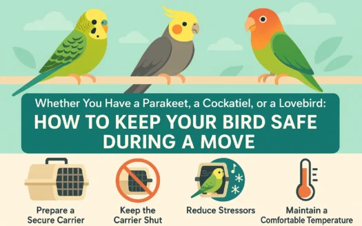 Bird Safety Moving Tips infographic