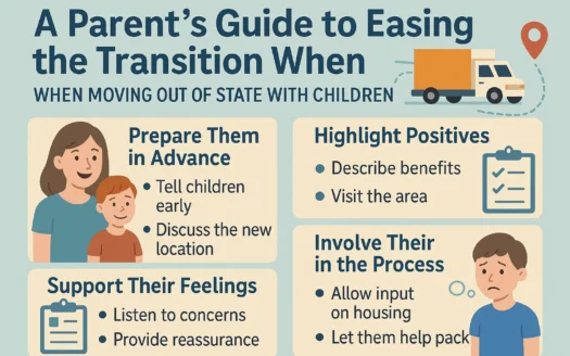 Transition Tips for Families infographic