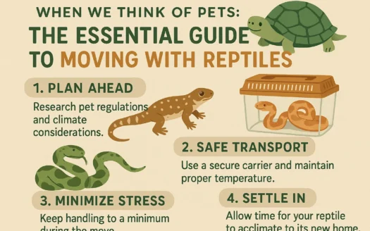 Reptile Moving Guide infographic