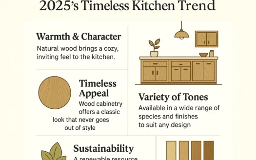 Timeless Wood Kitchen infographic