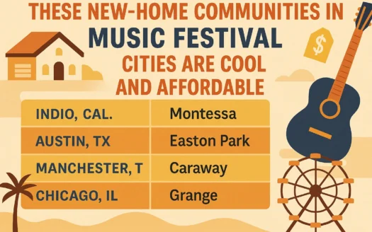 Affordable Festival Homes infographic