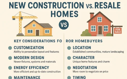 Homebuying: New vs. Resale infographic