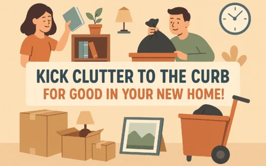Declutter Your New Home infographic