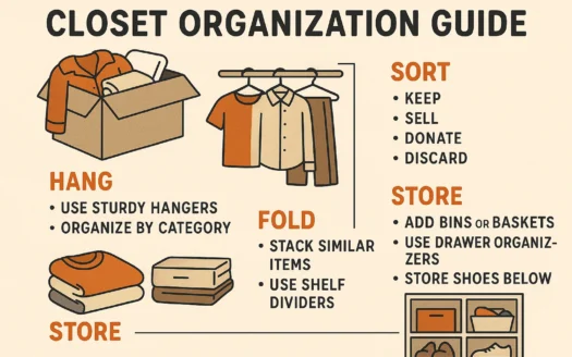 Closet Organization Tips infographic