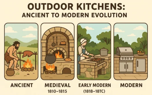 Outdoor Kitchen Evolution infographic
