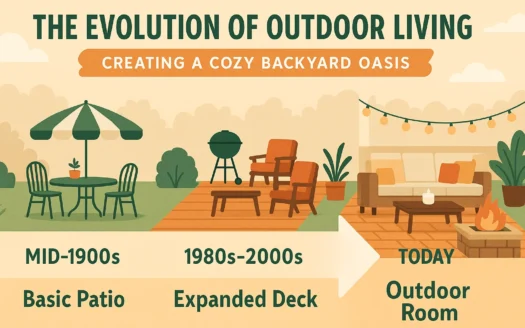 Backyard Oasis Evolution infographic