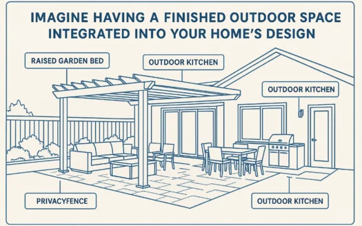 Integrated Outdoor Space infographic