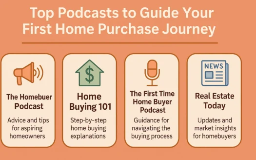 First Home Podcast Guide infographic