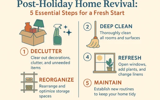 Post-Holiday Home Refresh infographic