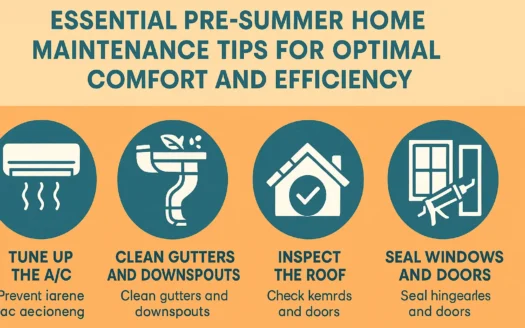 Pre-Summer Home Tips infographic
