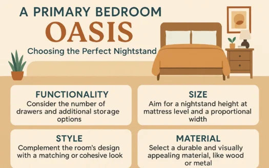 Nightstand Selection Guide infographic
