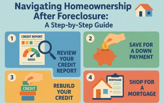 Homeownership Guide After Foreclosure infographic