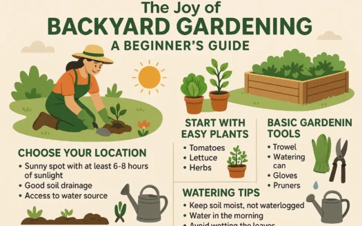 Backyard Gardening Guide infographic