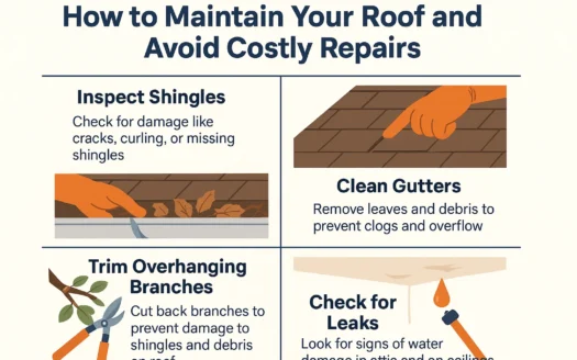 Roof Maintenance Tips infographic