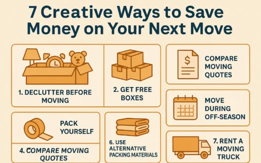 Money-Saving Moving Tips infographic