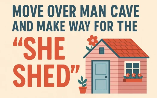 Welcoming the She Shed infographic