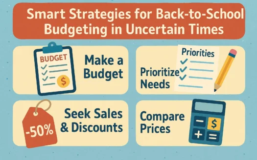 Back-to-School Budget Tips infographic