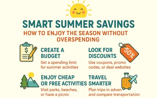 Smart Summer Savings infographic