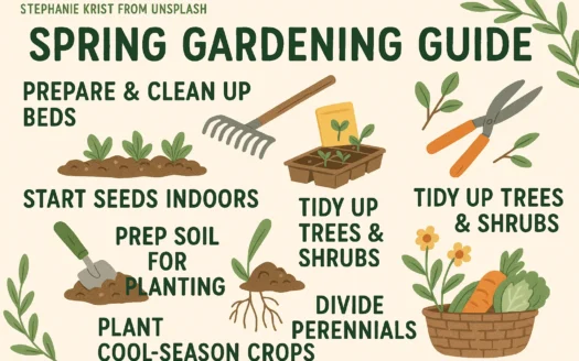 Spring Gardening Tips infographic